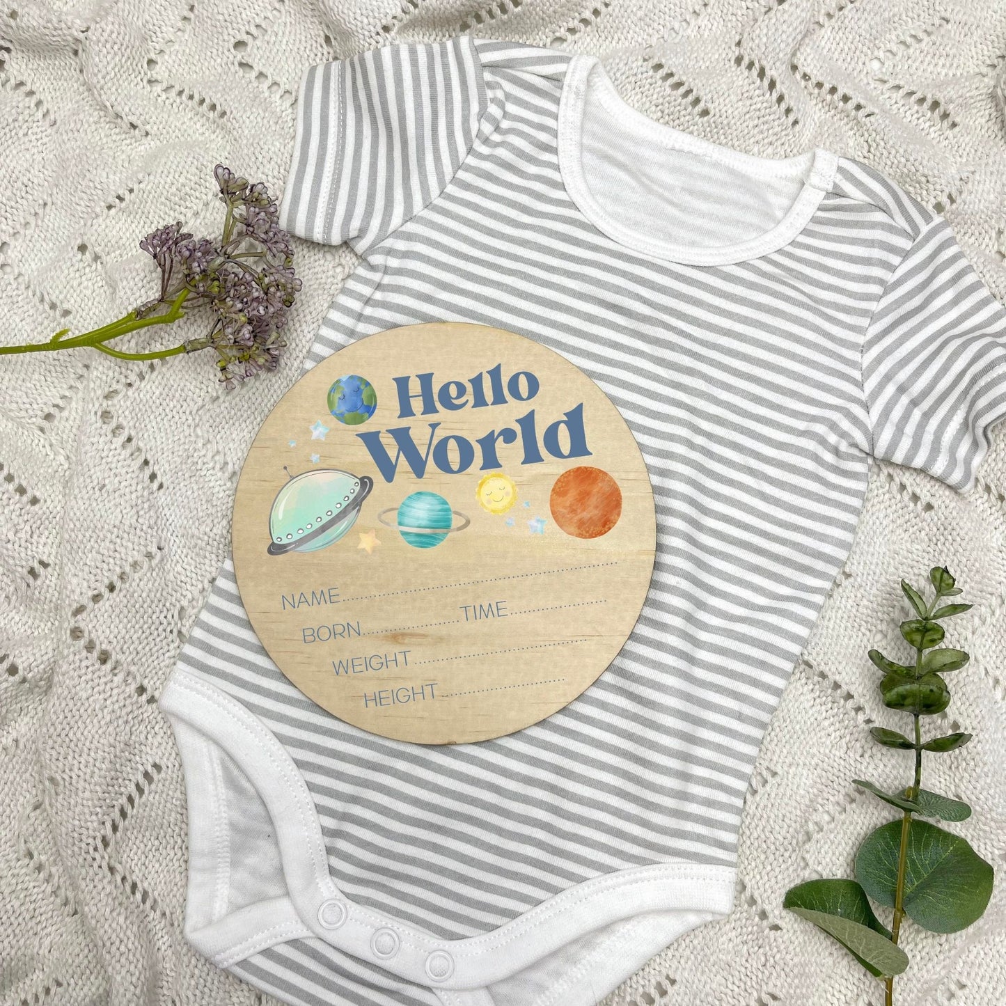 Birth announcement sign, baby birth sign, personalised baby plaque, birth plaque, newborn gift