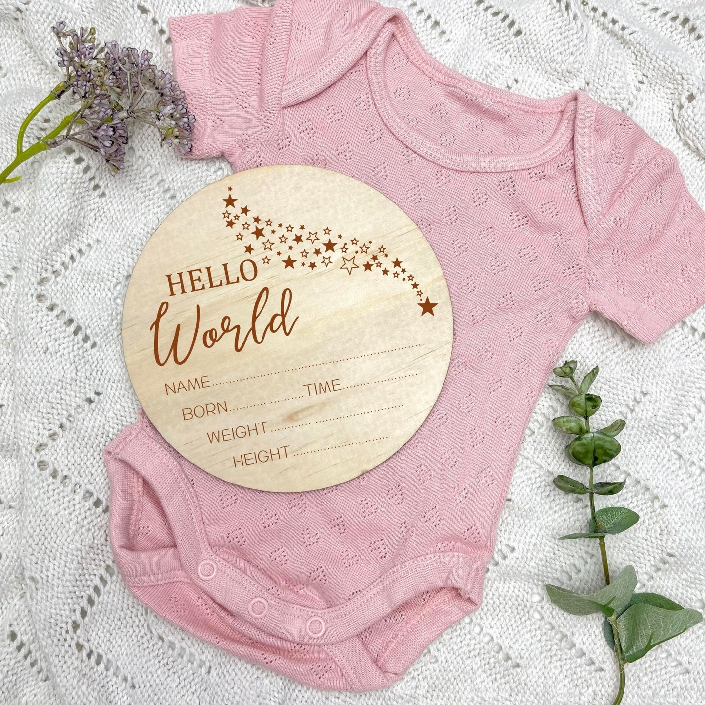 Birth announcement sign, celestial baby birth sign, personalised baby plaque, birth plaque, newborn gift