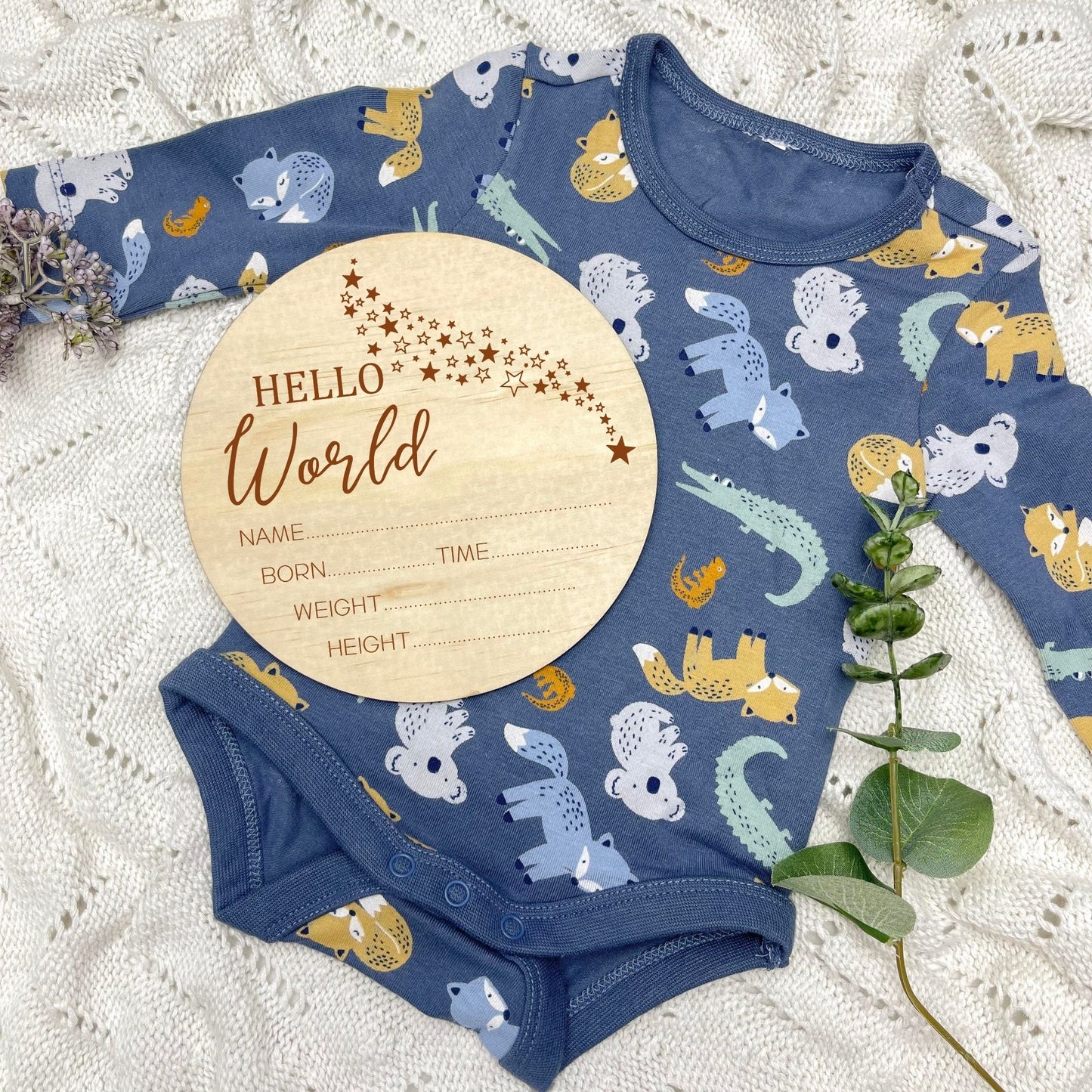 Birth announcement sign, celestial baby birth sign, personalised baby plaque, birth plaque, newborn gift