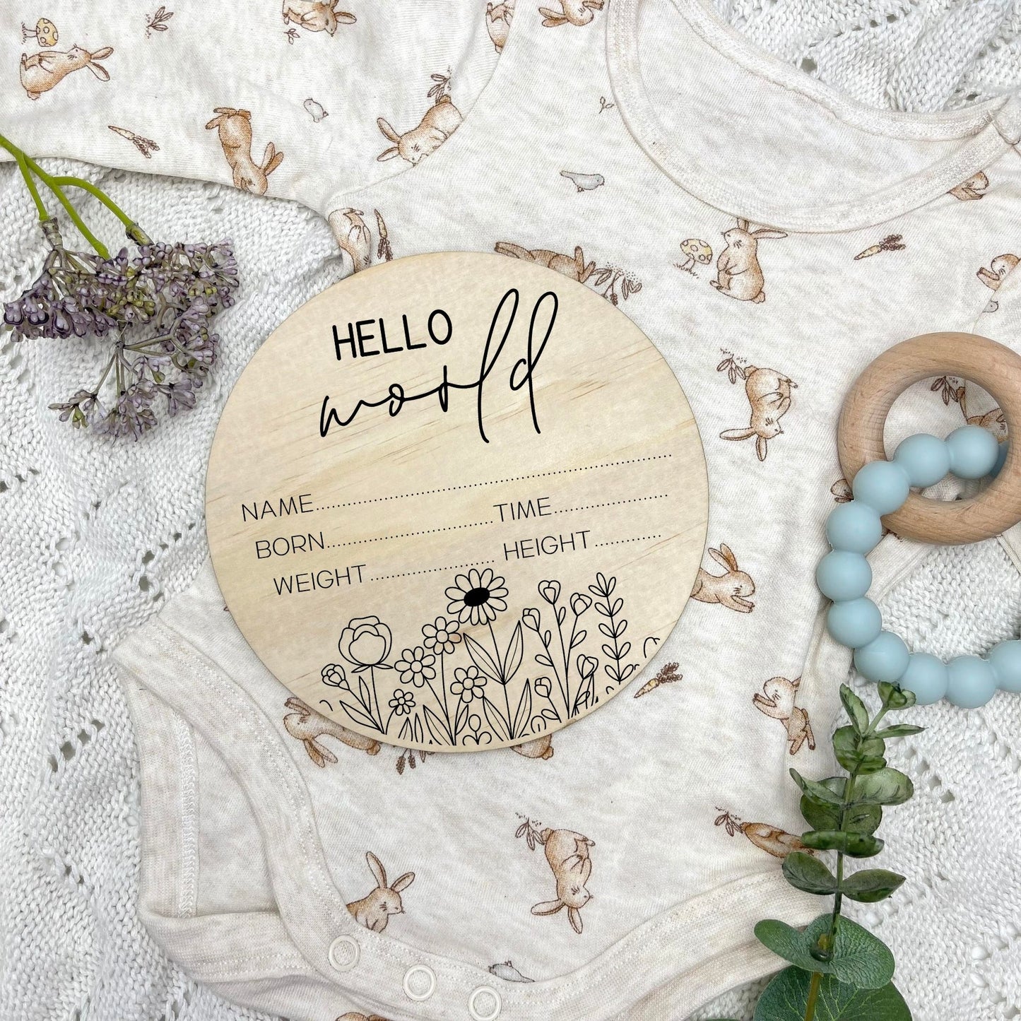 floral milestone cards, baby milestone discs, boho nursery, aesthetic nursery, beige nursery