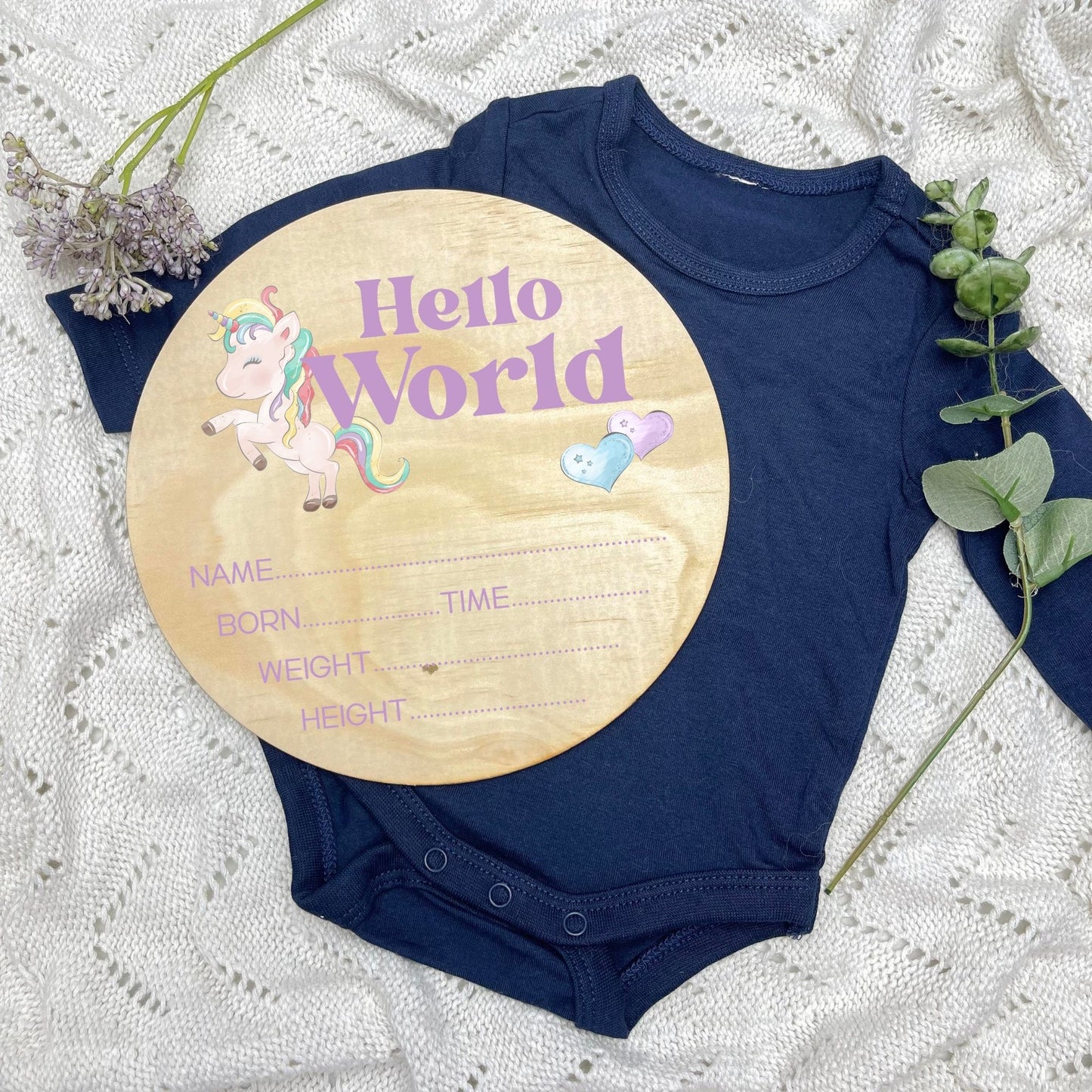 Birth announcement sign, celestial baby birth sign, personalised baby plaque, birth plaque, newborn gift