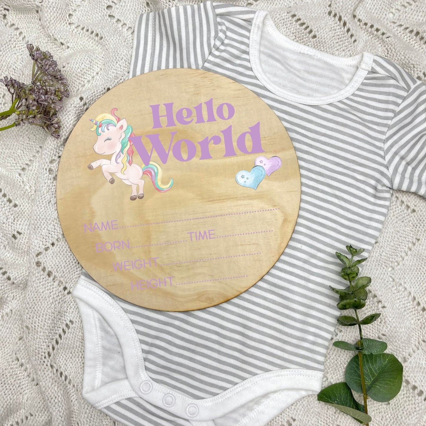 Birth announcement sign, celestial baby birth sign, personalised baby plaque, birth plaque, newborn gift