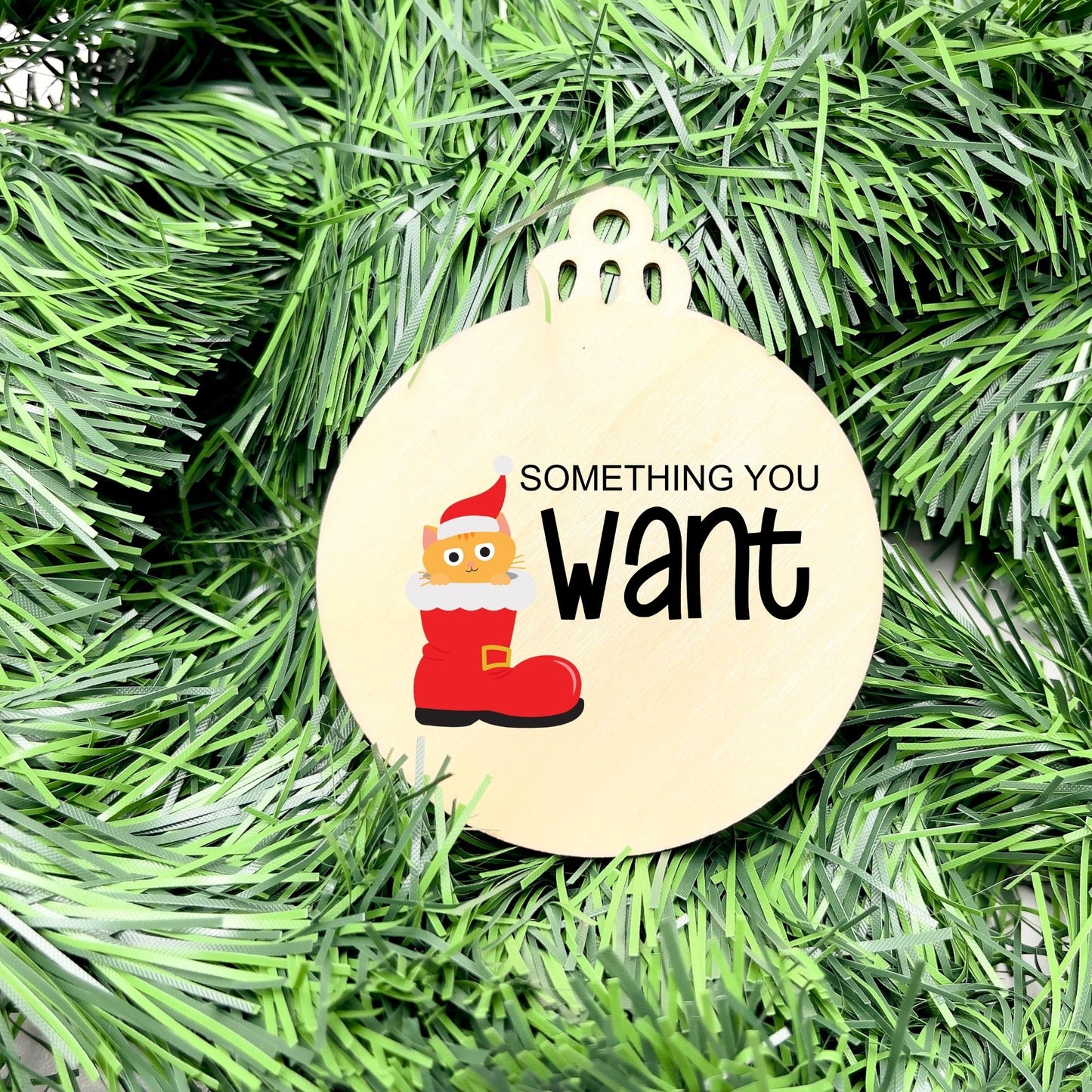 Something you want, wear, need, read bauble set, christmas gift tag set, present gift tag, something to read