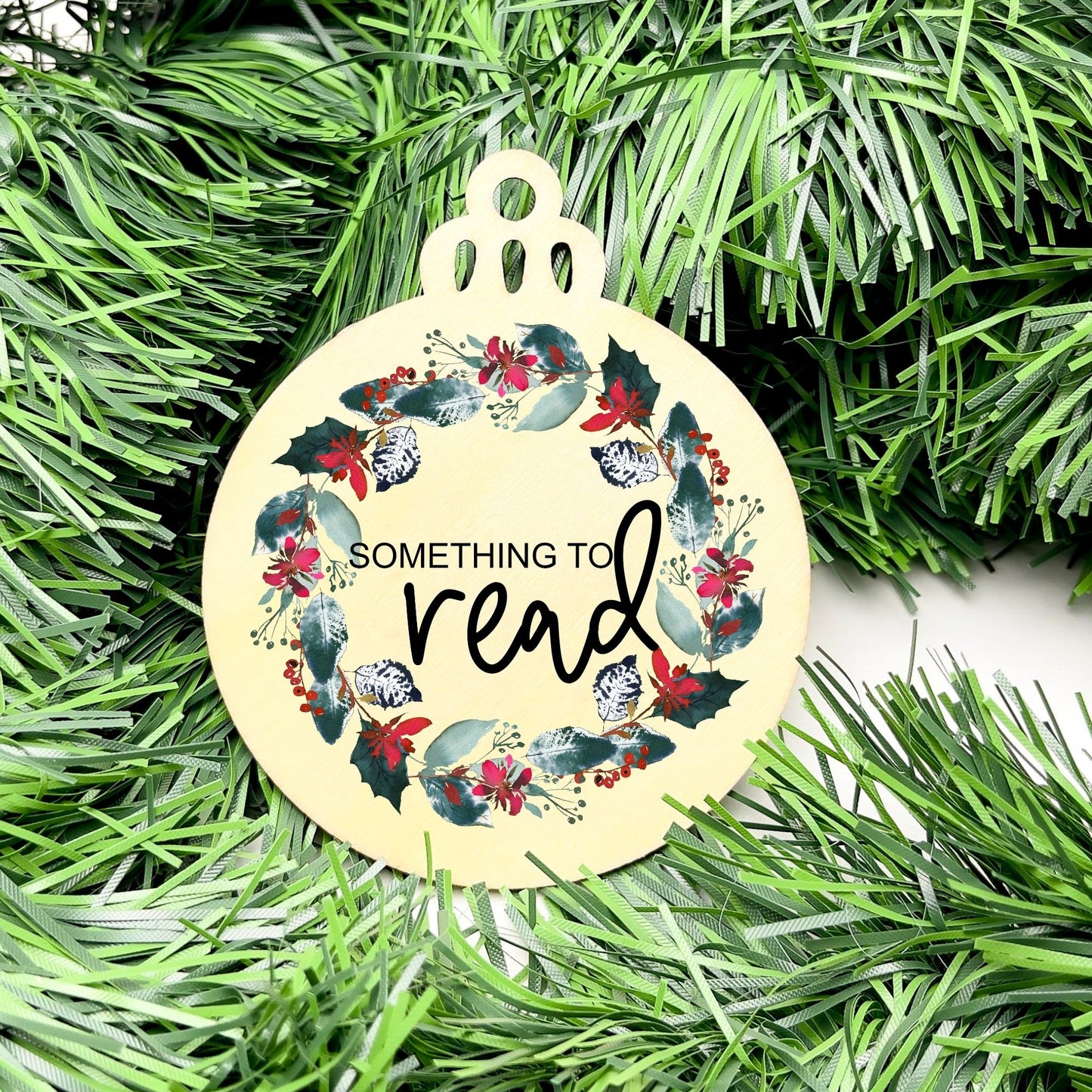 Something you want, wear, need, read bauble set, christmas gift tag set, present gift tag, something to read
