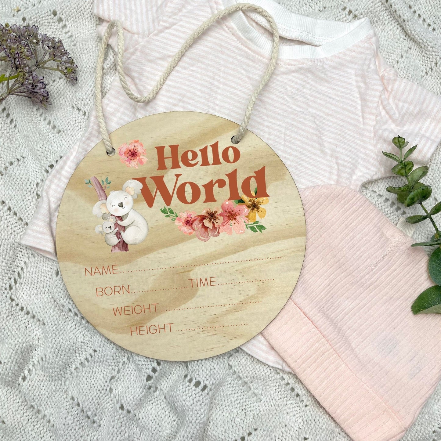 Birth announcement sign, baby birth sign, personalised baby plaque, birth plaque, newborn gift