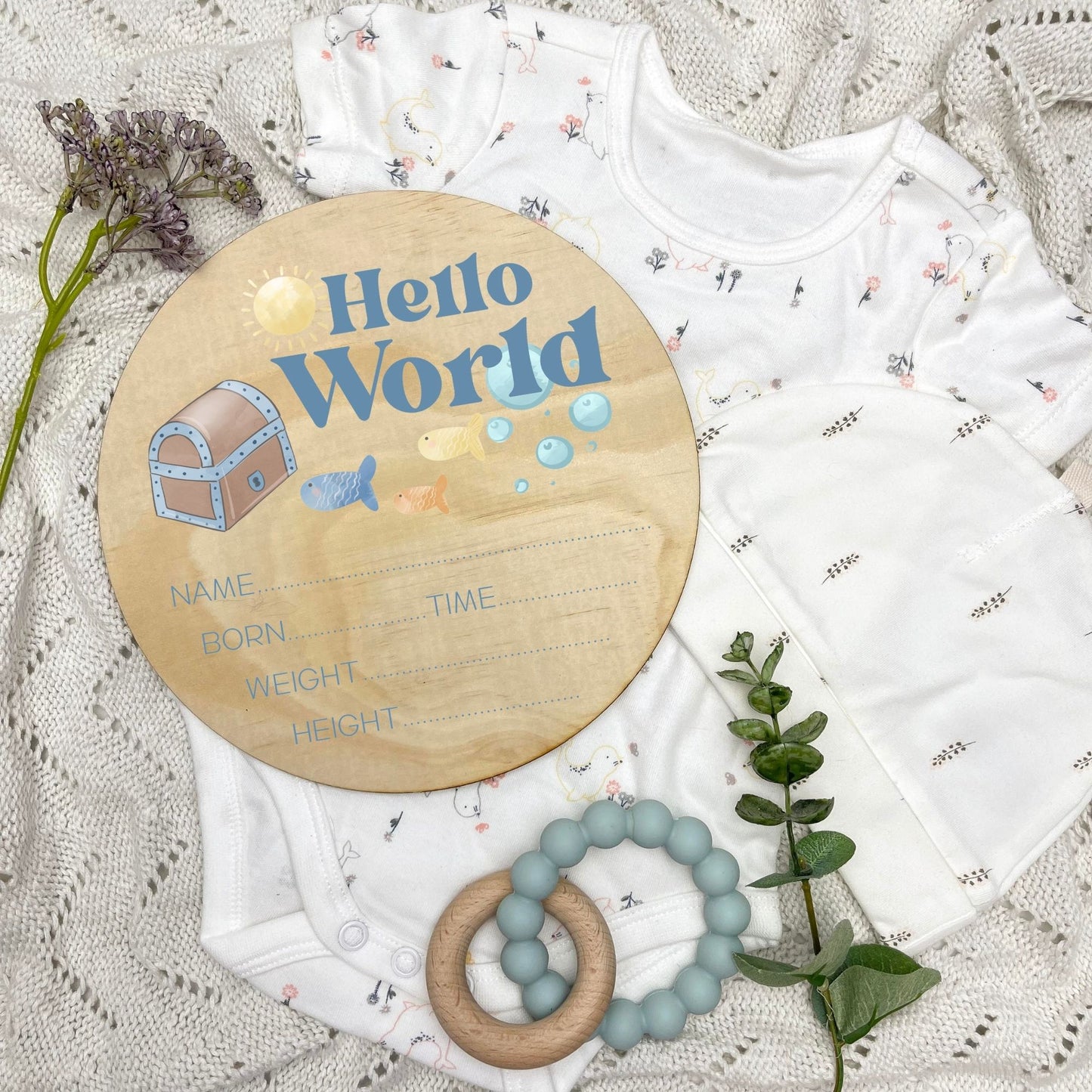 Birth announcement sign, baby birth sign, personalised baby plaque, birth plaque, newborn gift