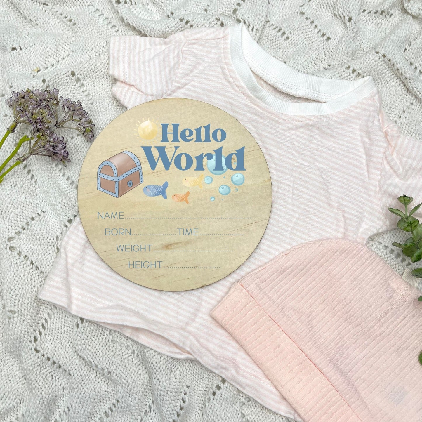 Birth announcement sign, baby birth sign, personalised baby plaque, birth plaque, newborn gift