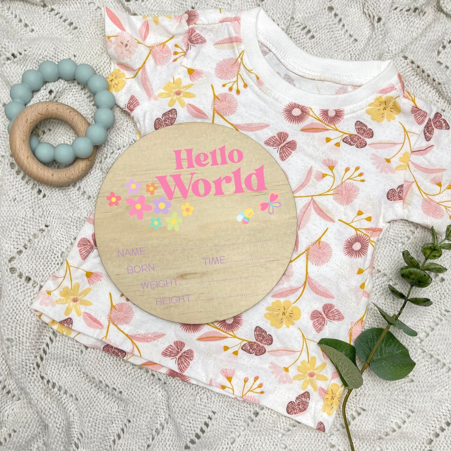 Birth announcement sign, baby birth sign, personalised baby plaque, birth plaque, newborn gift