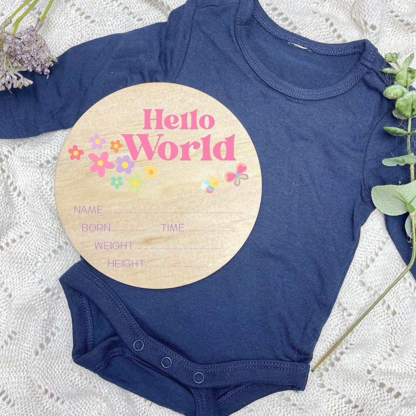 Birth announcement sign, baby birth sign, personalised baby plaque, birth plaque, newborn gift