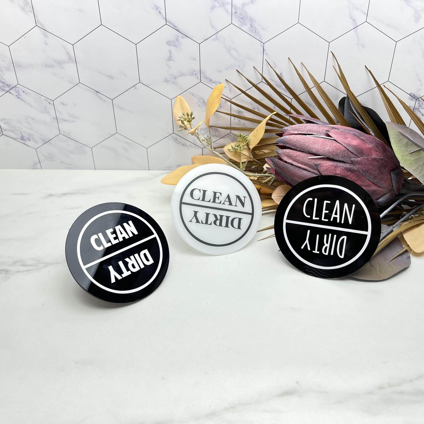 CarrouselCollectives Dishwasher Dirty Clean Magnet