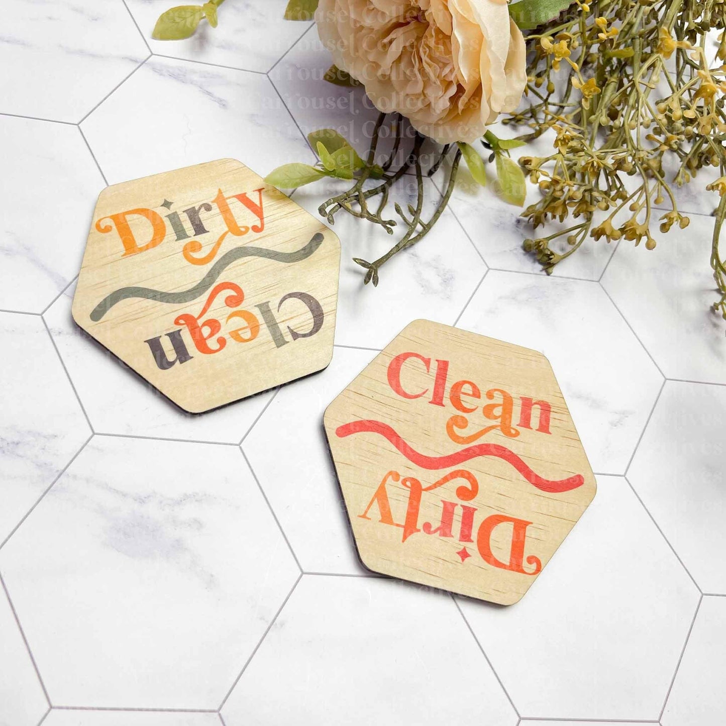 Clean Dirty Dishwasher Magnet, kitchen organisation