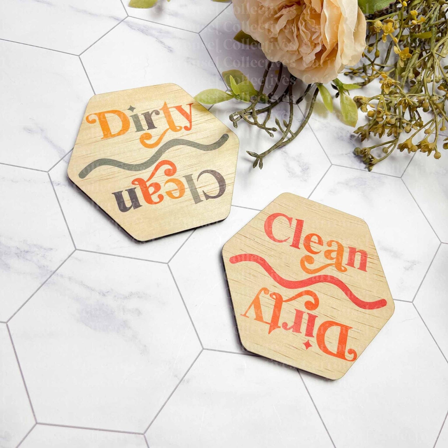 Clean Dirty Dishwasher Magnet, kitchen organisation