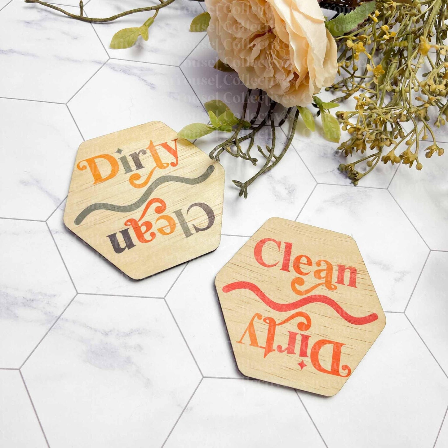 Clean Dirty Dishwasher Magnet, kitchen organisation