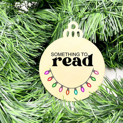 Something you want, wear, need, read bauble set, christmas gift tag set, present gift tag, something to read