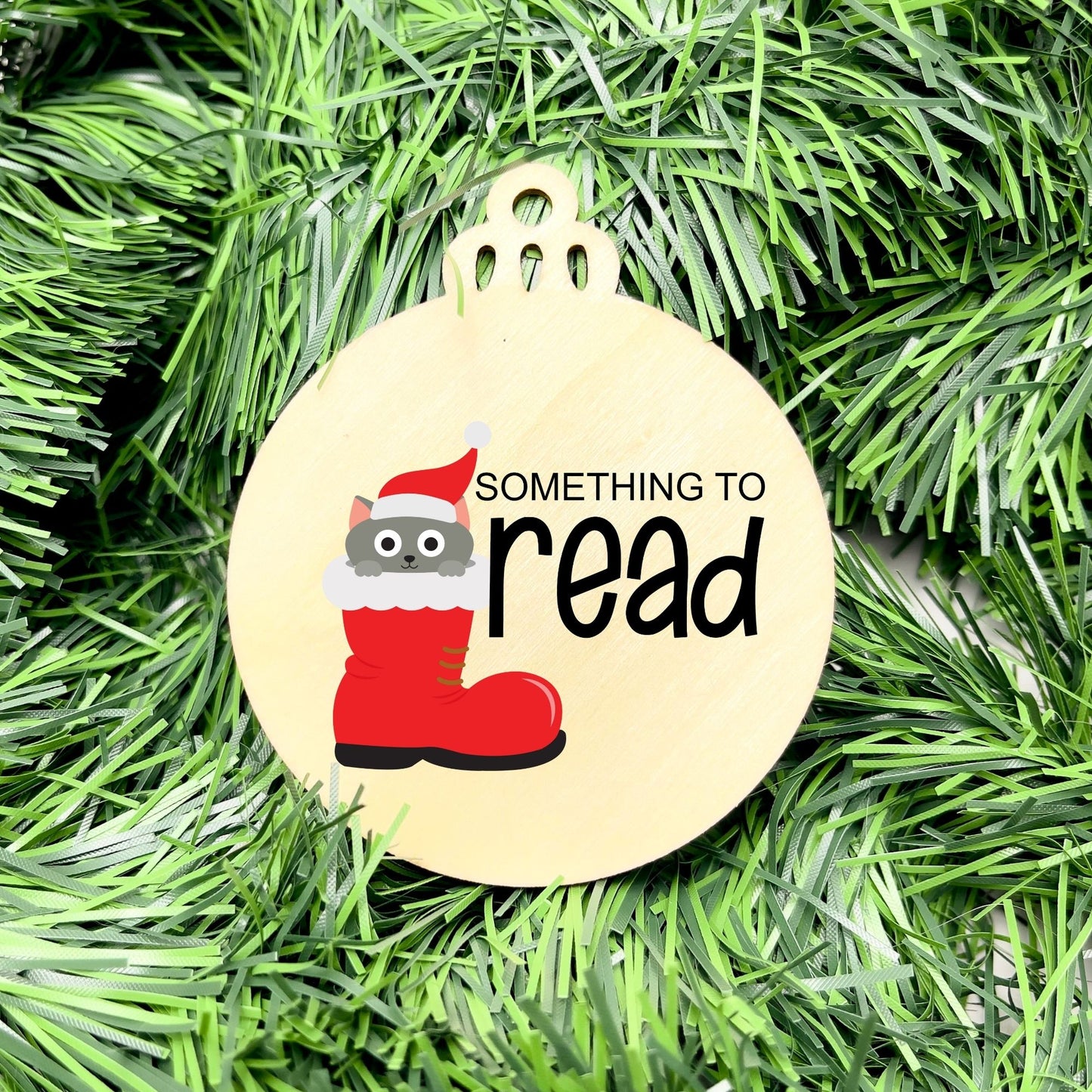 Something you want, wear, need, read bauble set, christmas gift tag set, present gift tag, something to read