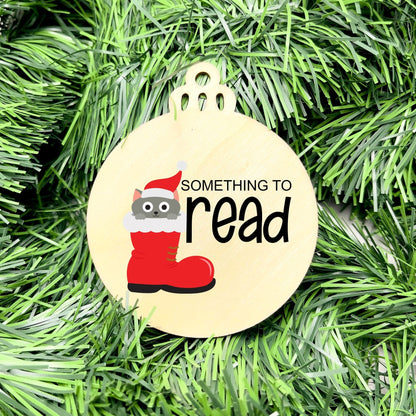 Something you want, wear, need, read bauble set, christmas gift tag set, present gift tag, something to read
