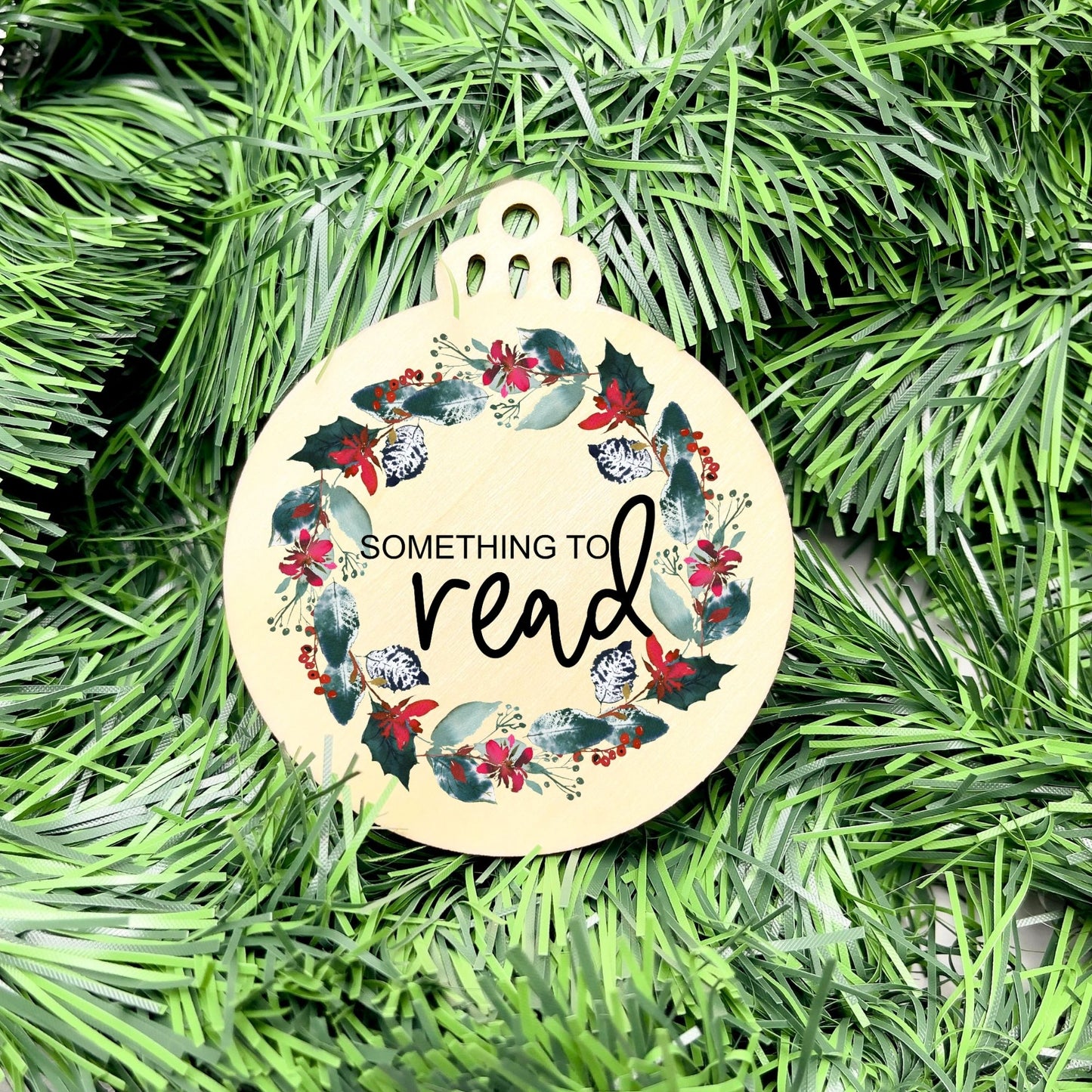 Something you want, wear, need, read bauble set, christmas gift tag set, present gift tag, something to read