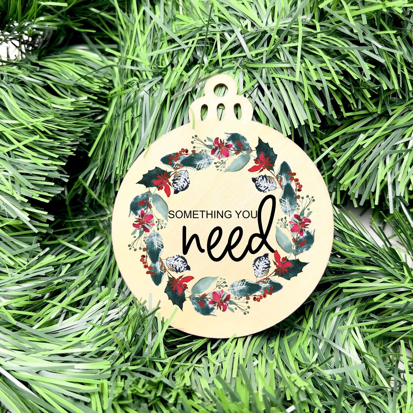 Something you want, wear, need, read bauble set, christmas gift tag set, present gift tag, something to read
