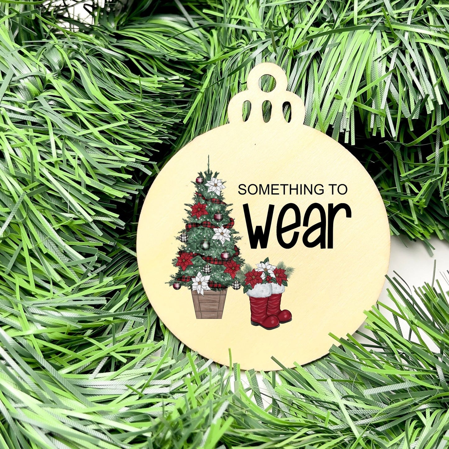 Something you want, wear, need, read bauble set, christmas gift tag set, present gift tag, something to read