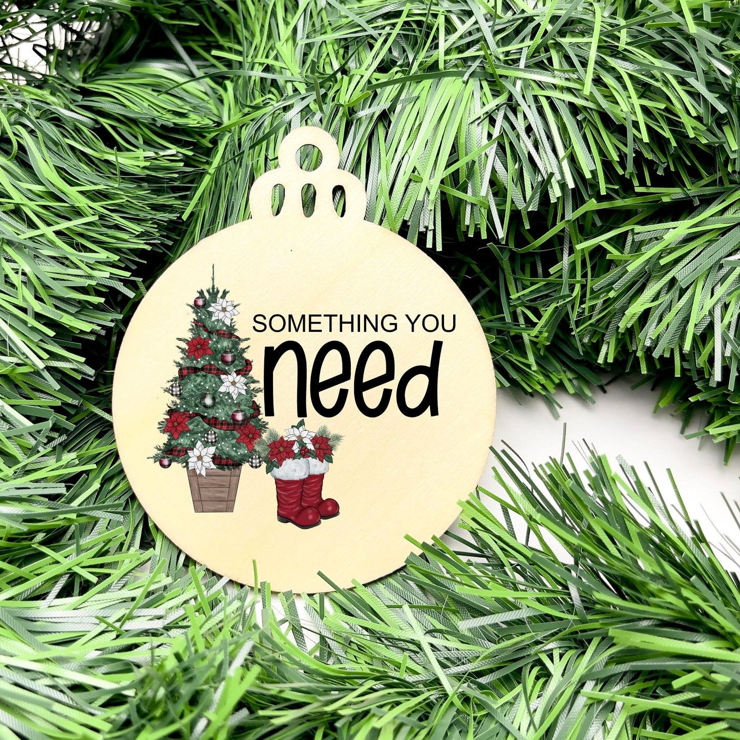 Something you want, wear, need, read bauble set, christmas gift tag set, present gift tag, something to read