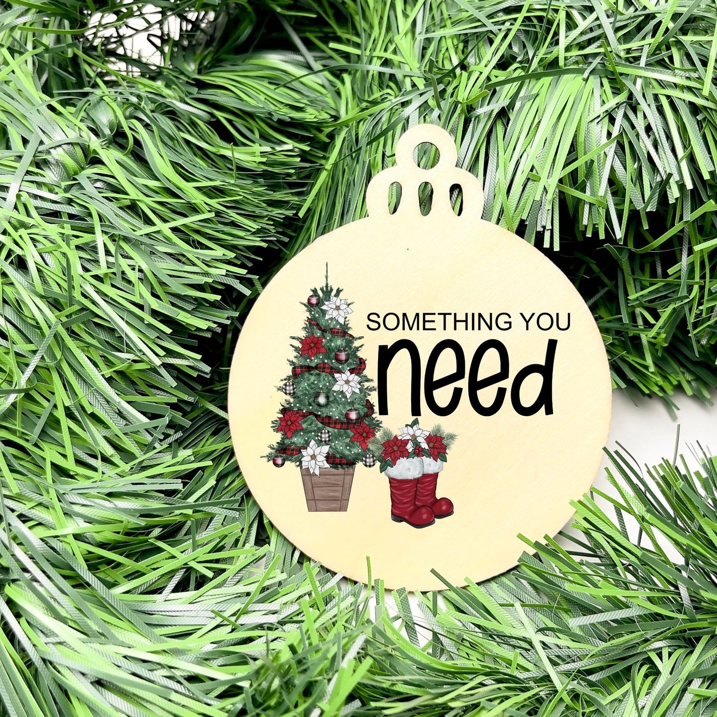 Something you want, wear, need, read bauble set, christmas gift tag set, present gift tag, something to read