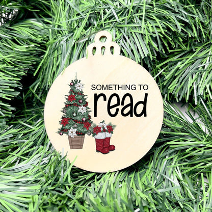 Something you want, wear, need, read bauble set, christmas gift tag set, present gift tag, something to read