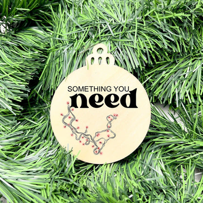 Something you want, wear, need, read bauble set, christmas gift tag set, present gift tag, something to read