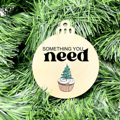 Something you want, wear, need, read bauble set, christmas gift tag set, present gift tag, something to read