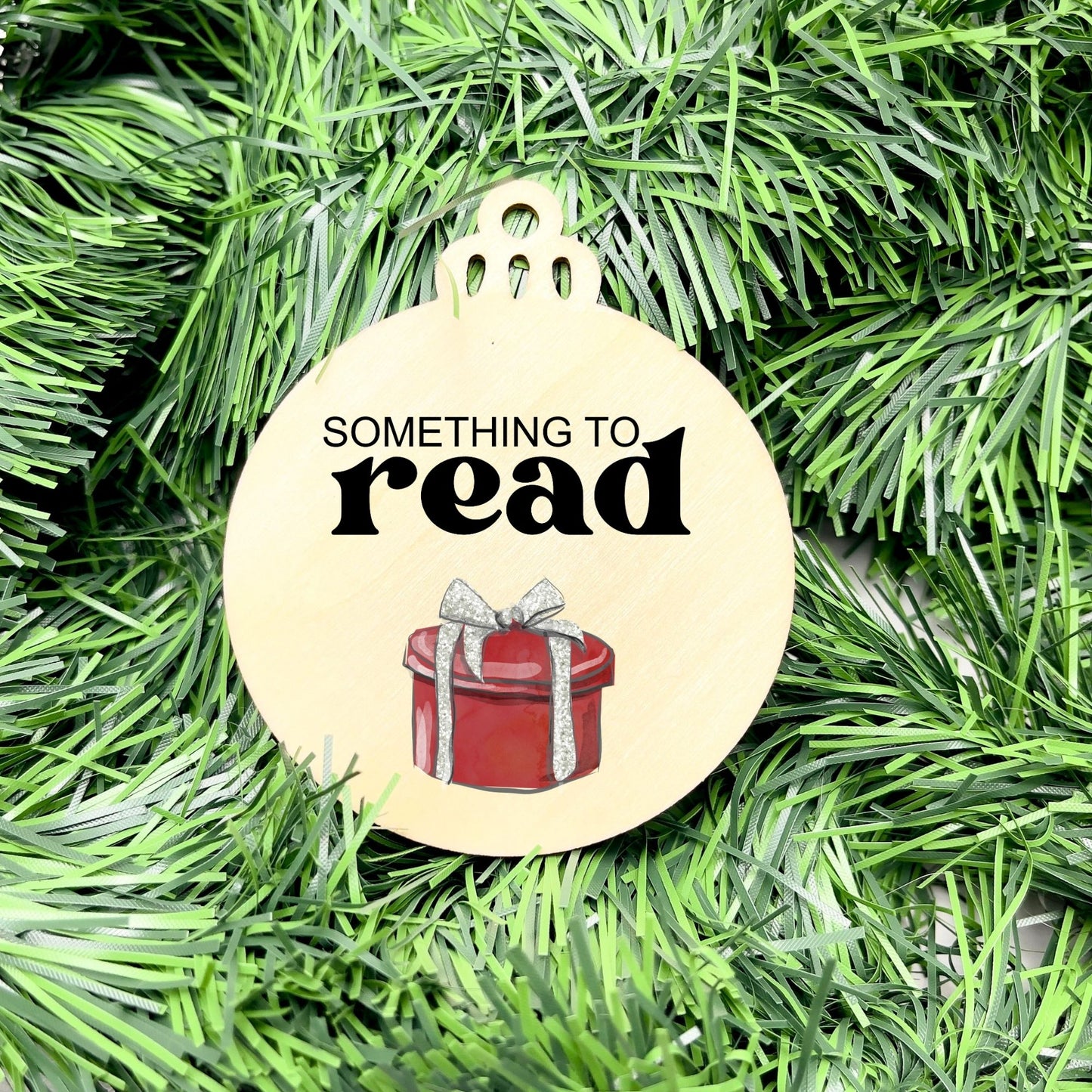 Something you want, wear, need, read bauble set, christmas gift tag set, present gift tag, something to read