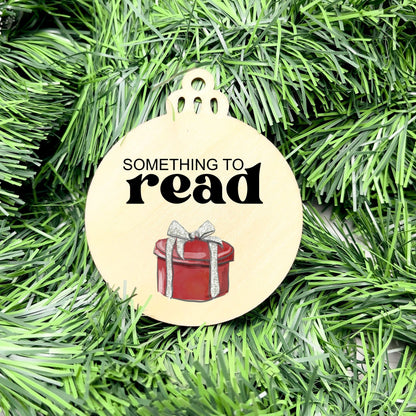 Something you want, wear, need, read bauble set, christmas gift tag set, present gift tag, something to read