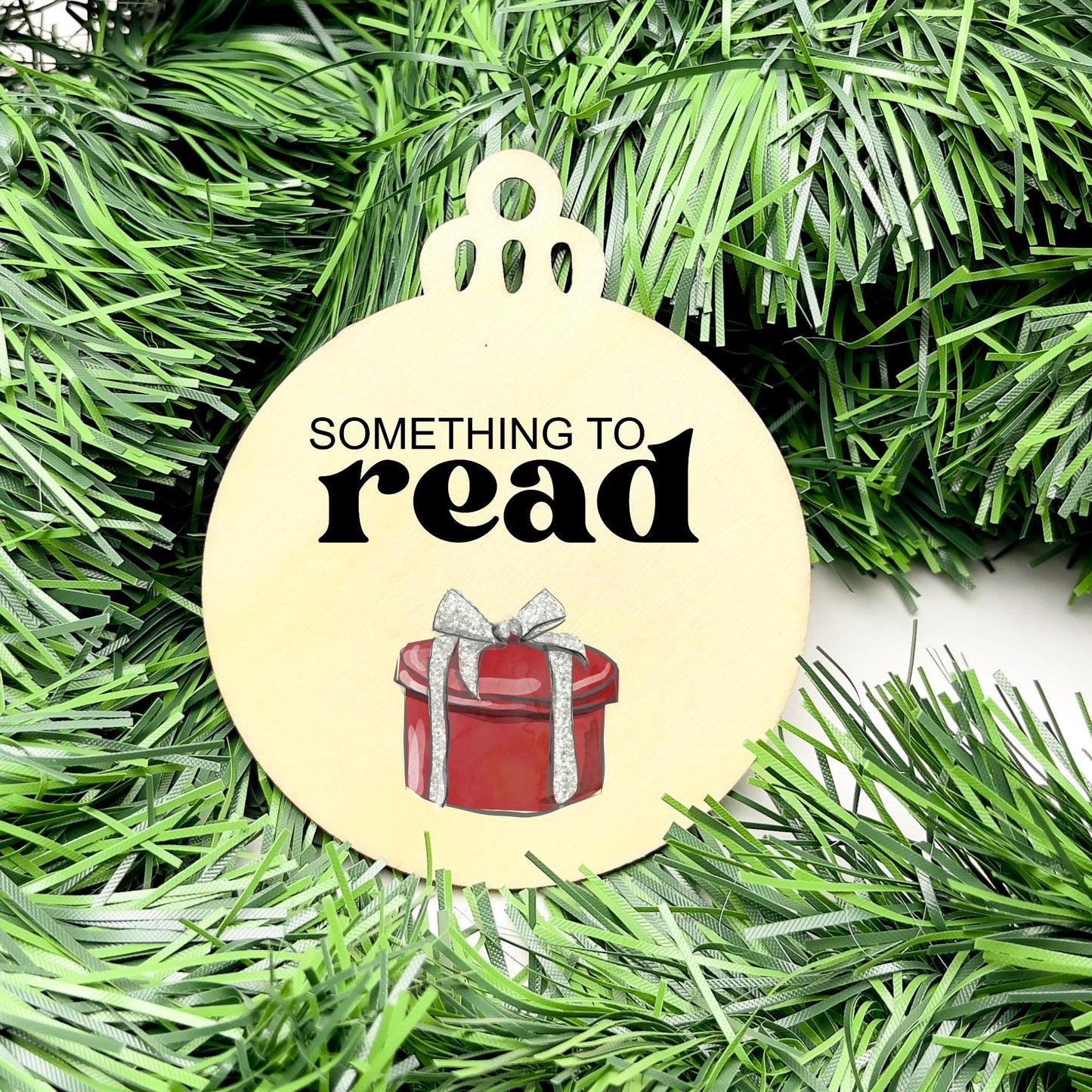 Something you want, wear, need, read bauble set, christmas gift tag set, present gift tag, something to read