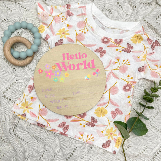 Birth announcement sign, baby birth sign, personalised baby plaque, birth plaque, newborn gift